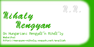 mihaly mengyan business card